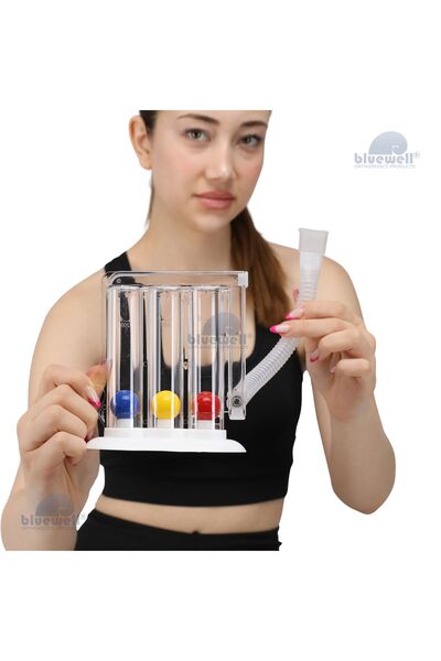 BLUEWELL Triflo 3 Top Solunum Egzersiz Cihazı