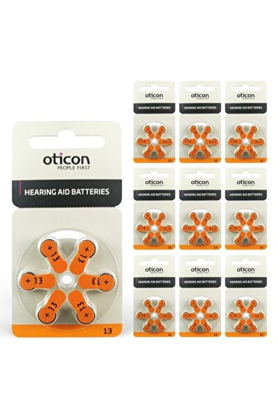 Oticon 13 Numara Işitme Cihazı Pili 6x10 60 Adet