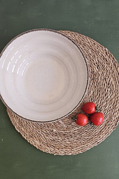 Kütahya Porselen 23 Cm Modern Cinnamon Color Salad Plate