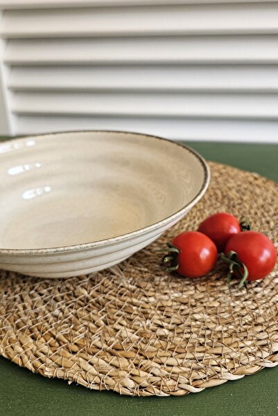 Kütahya Porselen 23 Cm Modern Cinnamon Color Salad Plate