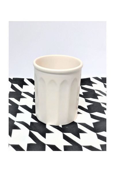 GULHANILE 14 cm Ματ Κρέμα Κεραμική - Κρεμάστρα Σχέδιο Όρθιο