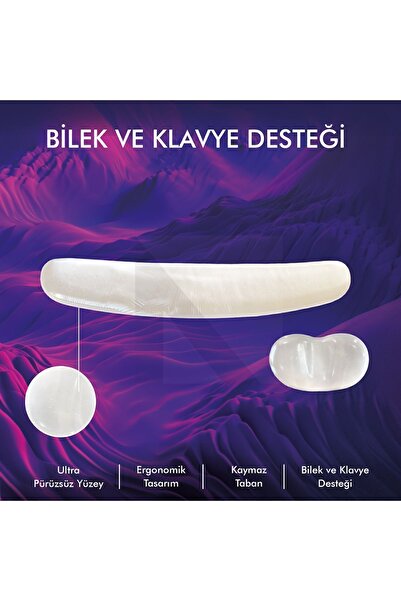 ACTIVE TEAM MP04 - Jel Mouse Ve Klavye Bilek Destek Pedi | Yumuşak, Ergonomik...