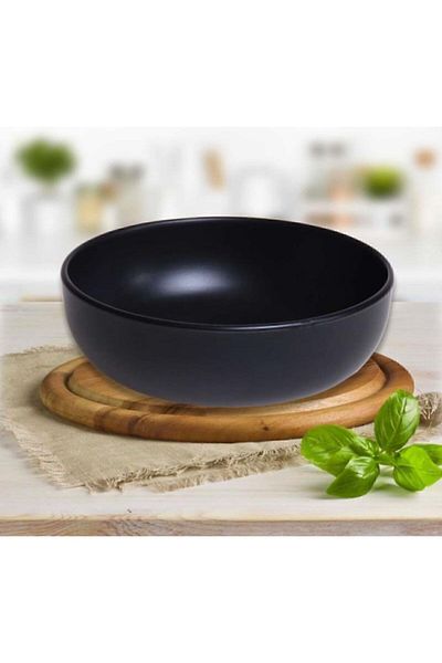 Keramika Bowl Kera 20 Cm Matte Black