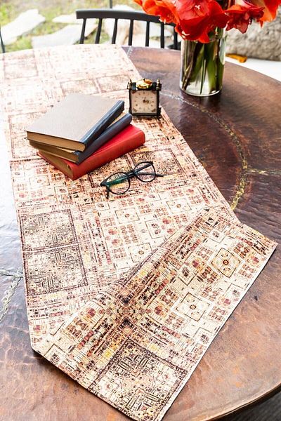Arma House Alergăr de in Golden Diamond Duck 40 X 140 cm