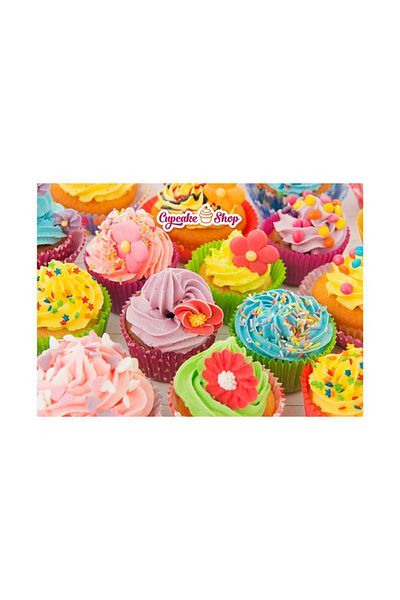 Blue Focus 1000 Piece Puzzle - Cupcake Shop Themed