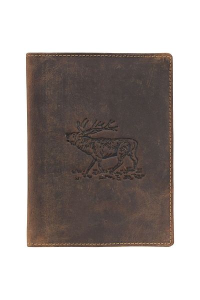 Greenburry Vintage deer identity card case leather 12 cm