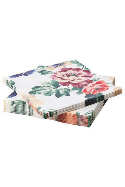 IKEA Smaksinne 33x33 منديل ورقي منقوش بالزهور