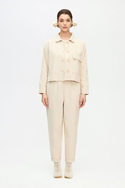 İKİKIZ Balıksırtı Kısa Ceket