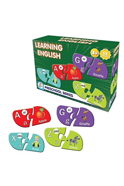 LAÇO KİDS 4 lü Okul Öncesi Eğitim Seti - Zeka Geliştirici - İngilizce-Sayılar-Alfabe-Meslekler