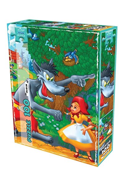 LAÇO KİDS Wolf and Innocent Girl 100 Piece Puzzle