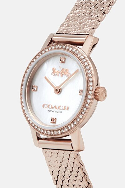 Coach Women Audrey Stainless Steel Watch 18mm, Rose Gold