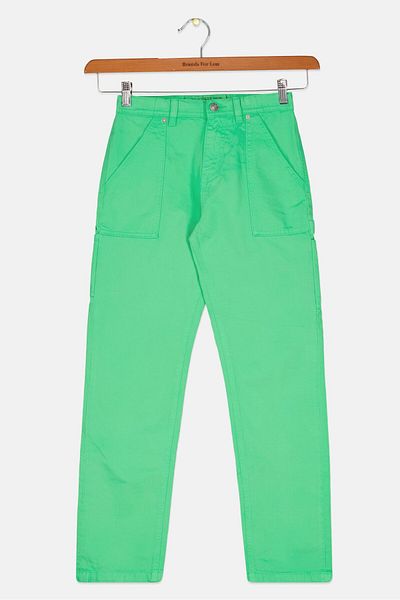 Guess Kid Girl Solid Pants, Green