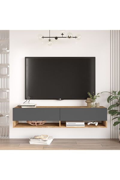 Yurudesign Future Tv Ünitesi Fr11-Aa Çam-antrasit