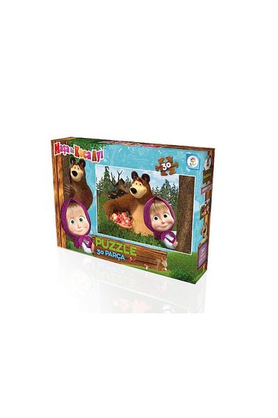 Maşa ve Koca Ayı 30 Pieces Masha and the Bear Box Puzzle