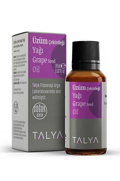 Talya 100% Natural Grape Seed Oil for Cold Pressed - 20 ml