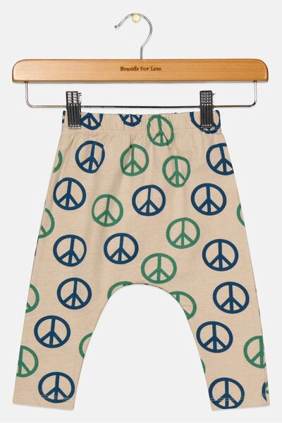 Cotton On Toddlers Boy Allover Print Pants, Brown Combo