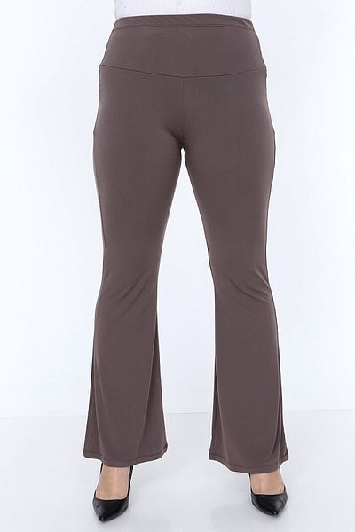 Palena Plna8304 - Παντελόνι Sandy Long Flare Leg Mink