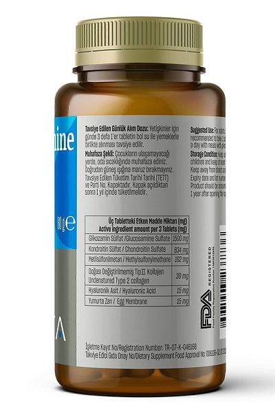 Talya 60 Tablets Containing Glucosamine Sulfate - Food Supplement