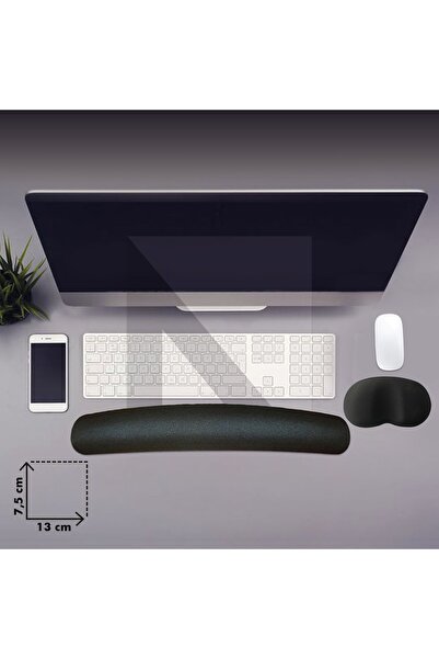 ACTIVE TEAM MP03 - Memory Mouse Ve Klavye Bilek Destek Pedi | Yumuşak, Ergonomik, El Bileği Dinlendirme Ped Set