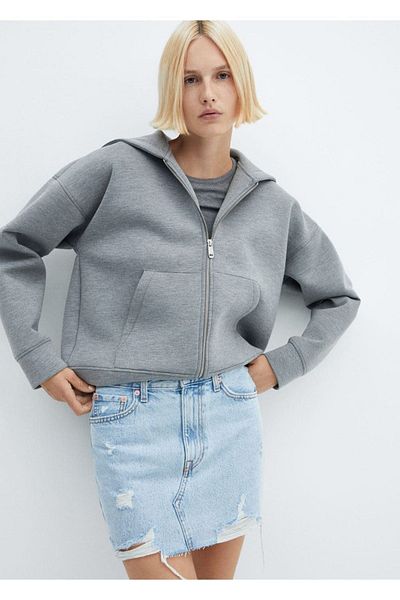 MANGO Woman FUSTA MINI DENIM