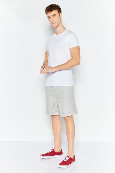 Esprit Men Plain Denim Short, Grey