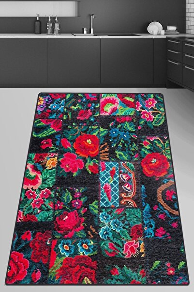 Chilai Home Lorategia Mutfak Halısı Makinede Yıkanabilir Kaymaz Tabanlı Mutfa...