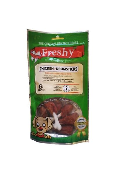 Freshy Chicken Drumsticks Gerçek Kurutulmuş Tavuk Etli Baget Kemik Köpek Eğit...