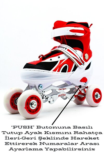 İMVULA Skates Adjustable Light-Up Wheel Practice Model Single Row and Double Row