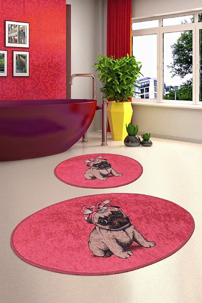 Chilai Home Σετ Τραπεζαρίας Pink Pug 2τμχ