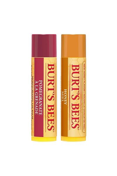 Burts Bees Pomegranate Flavored Lip Care Cream - Pomegranate Lip Balm Blister+honey Lip Balm
