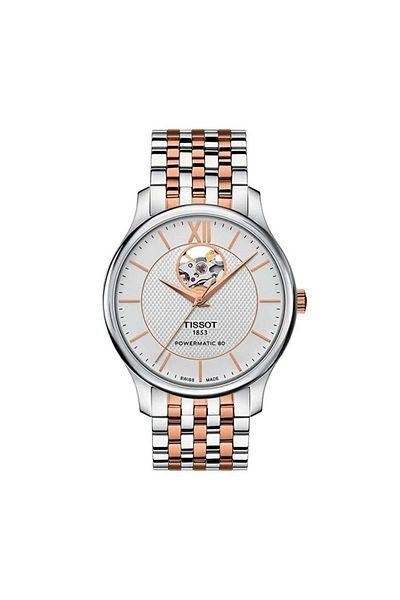TISSOT Powermatic 80 Open Heart Men's Wristwatch - T063.907.22.038.01