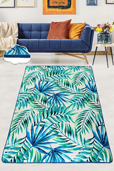 Chilai Home Palma Dekoratif Marka Yıkanabilir Kaymaz Taban Halı Djth