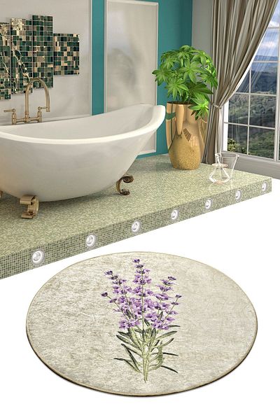 Chilai Home Λεβάντα 100 cm Χαλί μπάνιου