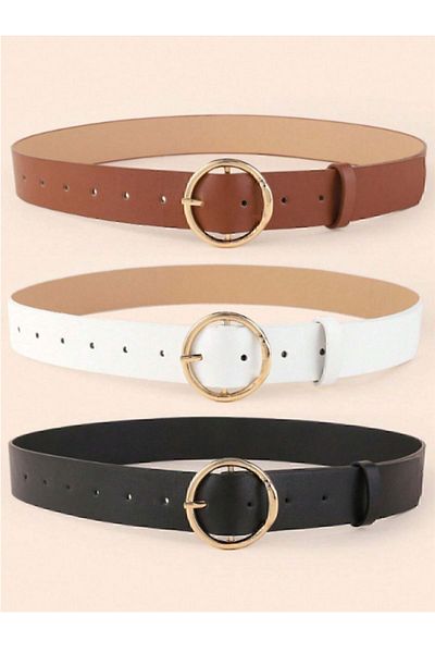 BRAND&BELT Комбиниран колан от 3 части със златна катарама