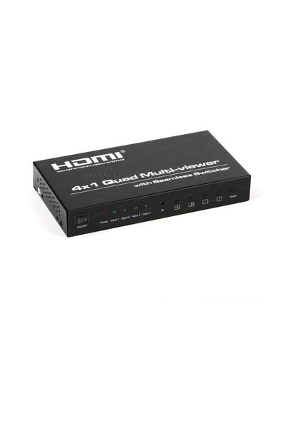 Dark 4 GİRİŞ-1 ÇIKIŞ UZAKTAN KUMANDALI FULL HD 1080P HDMI SWITCH (ÇOKLAYICI)