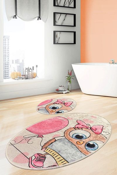 Chilai Home Set of 2 with Bath Rug and Set Djtbanyo
