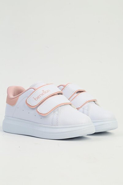 Benetton Bn-31805 White Pink Children's Sneakers