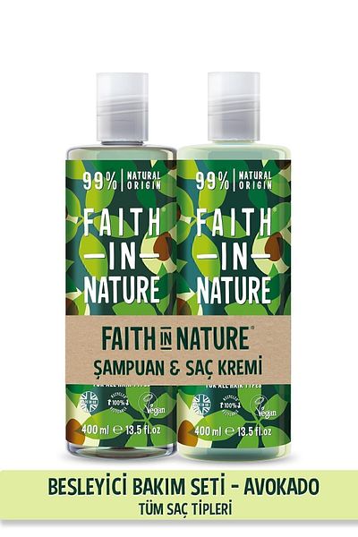 Faith In Nature Avocado Shampoo and Conditioner - 99% Natural Nourishing