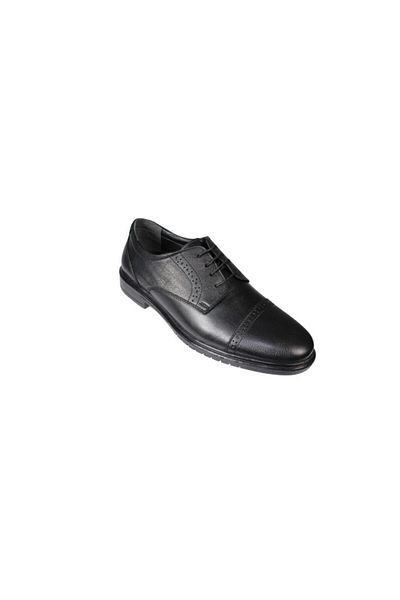 Polaris Polaris 5 Point Men's Black Genuine Leather Classic Shoes