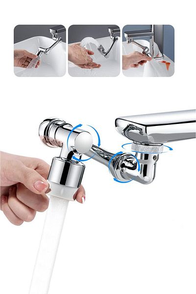 COZY SENSE 1080° Rotatable - 2 Modes Hygiene Filtered Kitchen Bathroom Sink Faucet with Movable Head