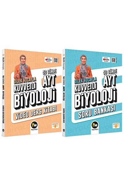F10 Yayınları Dilek Hocayla 50 Günde AYT Biyoloji Video Ders Kitabı & Soru Bankası Seti
