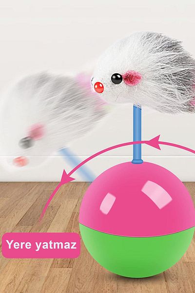 COZY SENSE Movable Cat Ball Hacı Yatmaz Smart Cat Ball with Mouse Scratching Board Teeth Scratching
