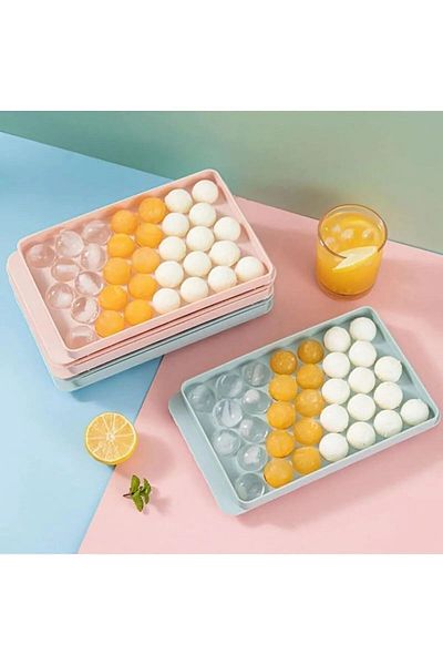 COZY SENSE Practical Sphere Shaped Ice Mold for Juice Cocktail - Dessert Ice Cream Cube