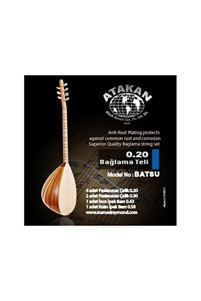 Bağlama Tel Takım 0.20 BATSU