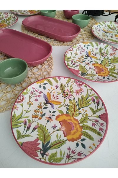Keramika 14 Piece Breakfast Set for 6 People