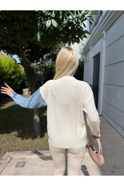 For Angels Denim Pocket Knitwear Sweater