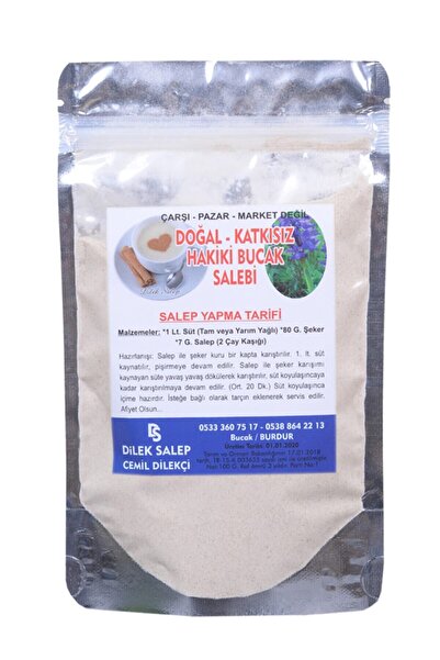 DilekSalep Dilek Salep, Hakiki, Bucak Salebi 100gr Katkısız, Saf Salep