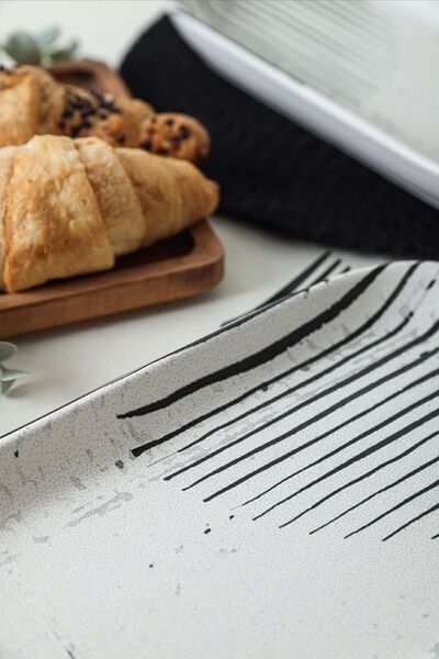 Keramika Noyan Shadowy Boat Plate - 28 Cm, 2 Pieces, 21784