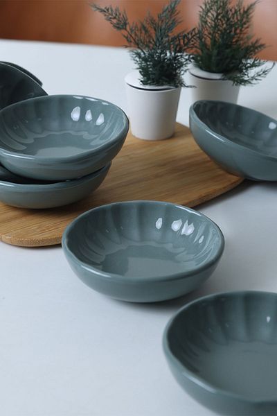 Keramika Μπολ Σάλτσας Green Sirius 12 cm - 6 Τεμάχια 326