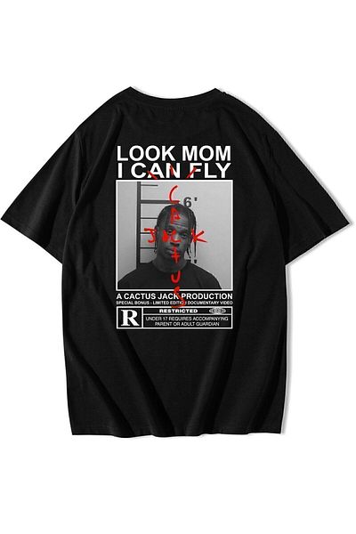 BRZ COLLECTION Μπλουζάκι Unisex Oversize Travis Scott Cactus Jack